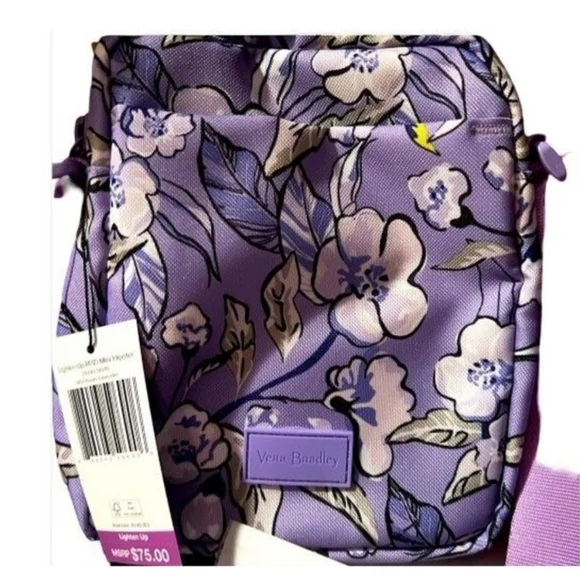 Vera Bradley Purple Floral Bag and Phone Case Set - Picture 8 of 9